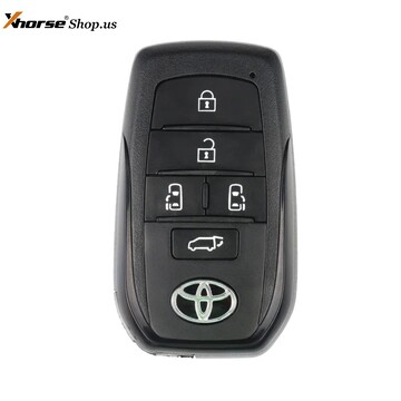 Xhorse XSTO20EN Toyota  Smart Key 5 Buttons key shell 5pcs/lot