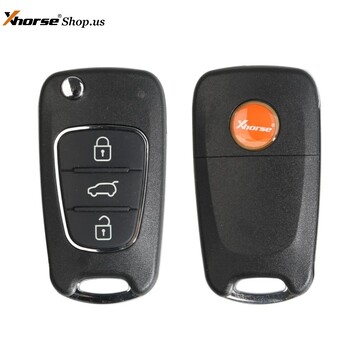 Xhorse XKHY02EN Wire Remote Key Hyundai Flip 3 Buttons English 5pcs/lot