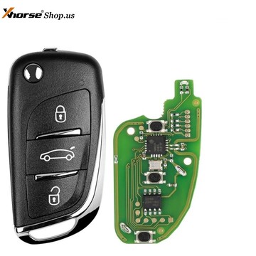 Xhorse XKDS00EN Wire Remote Key DS Flip 3 Buttons English 5pcs/lot