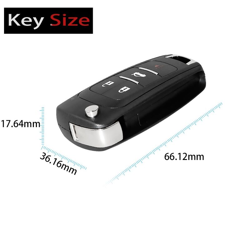 Xhorse XNBU01EN Wireless Remote Key Buick Flip 4 Buttons English 5pcs/lot