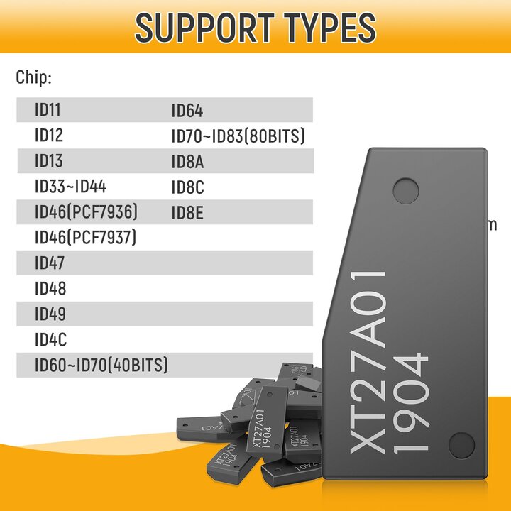 Xhorse VVDI Super Chip XT27A01 XT27A66 Transponder Support Rewrite 10pcs/lot