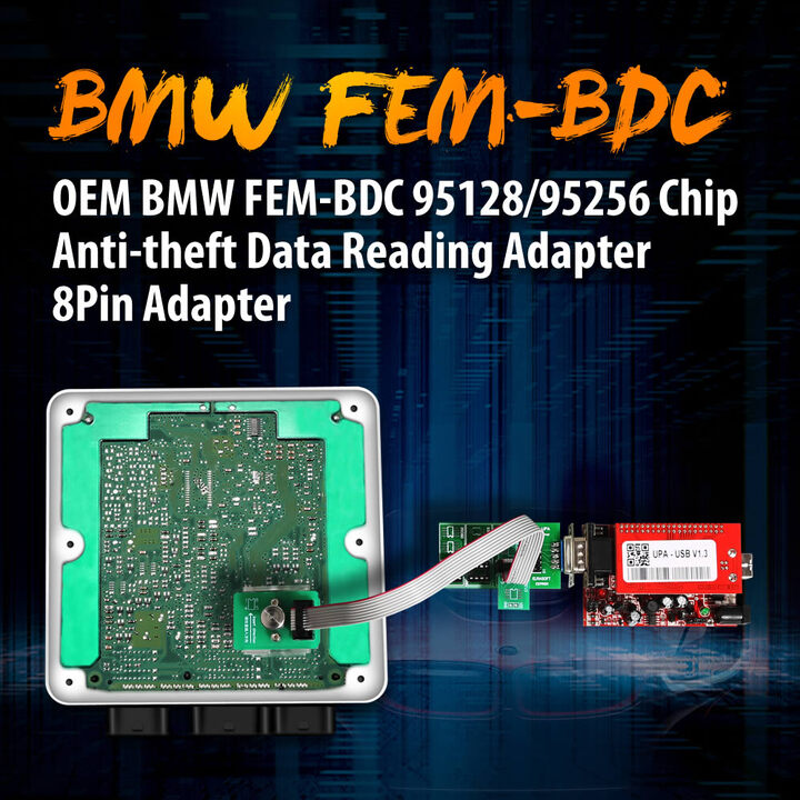 BMW FEM/BDC 95128/95256 Chip Anti-theft Data Reading Adapter 8Pin Adapter No Need Disassembling