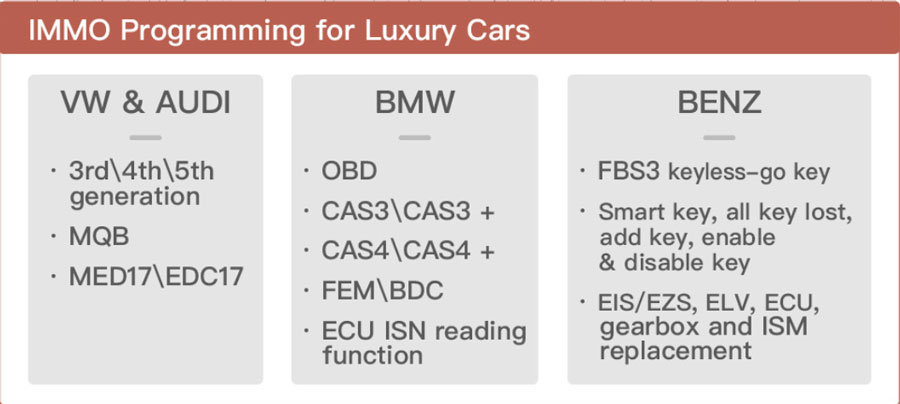 Key Tool Plus immo programming for luxury cars